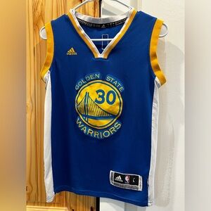 Youth L, Adidas Golden State Warriors Jersey, Steph Curry, Swingman